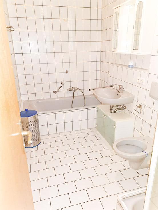 Sauberes Badezimmer nach der Endreinigung durch ABL Haushaltsauflösung Schwäbisch Gmünd